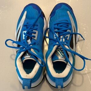 Nike Blue and Silver Men's Sneakers